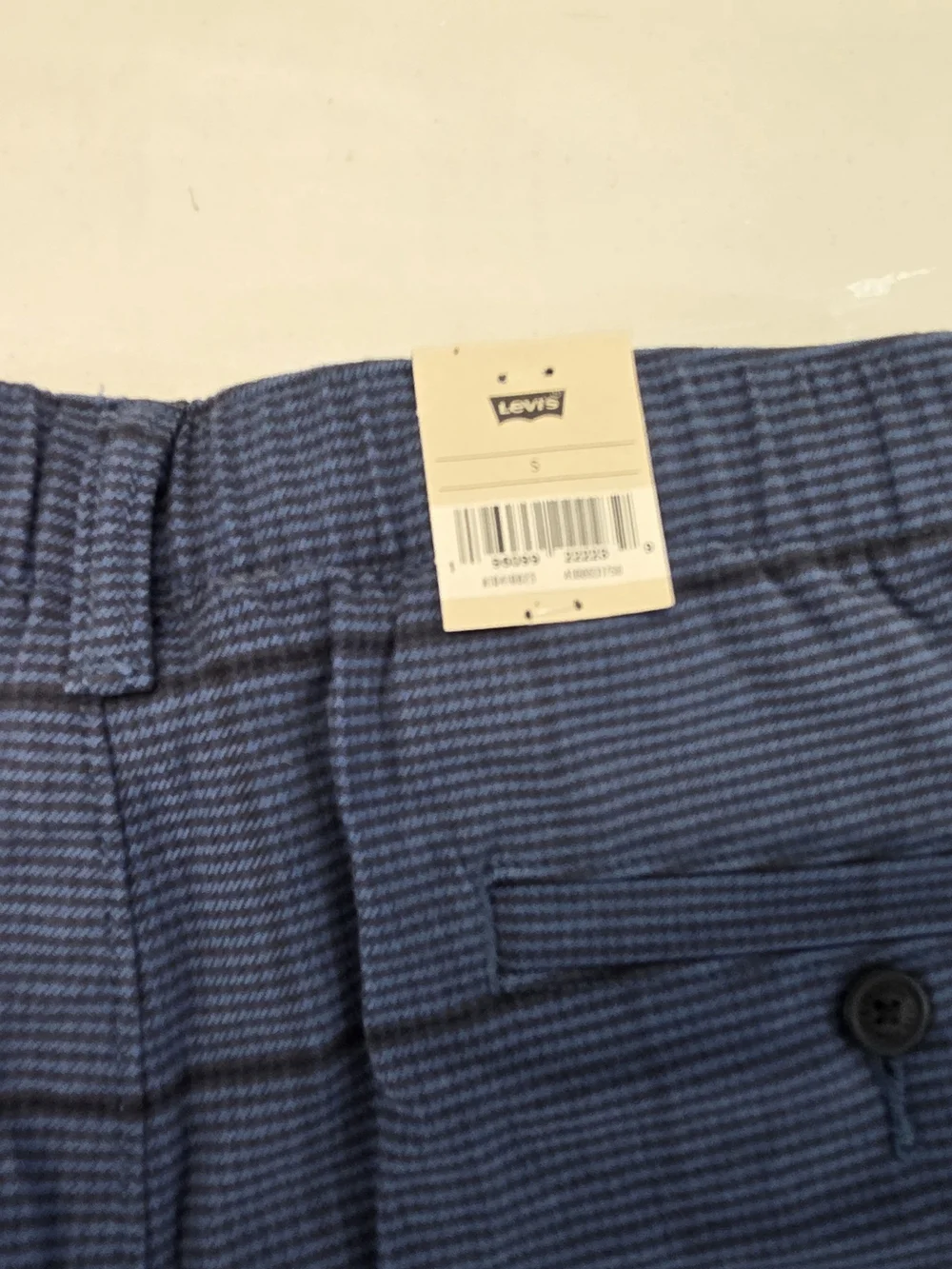 Levi's XX Chino EX Taper Men's Pants Small Stretch . New w/ Tag Blue Plaid